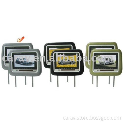 7" Headrest Car TFT-LCD DVD Monitor with Pillow